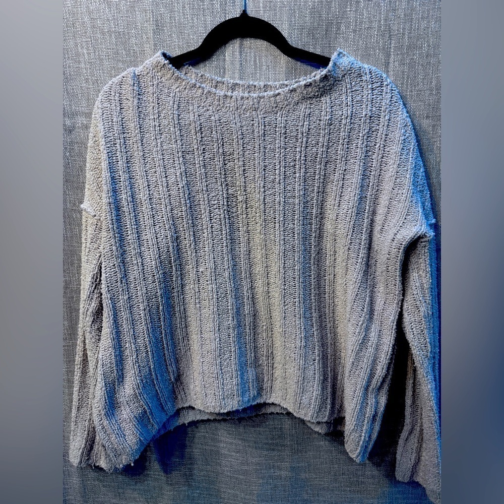 ATM Chenille Sweater, cream/oat color, women’s medium-large